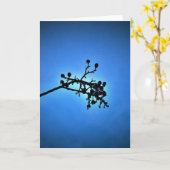 Winter Blau, Karte (Gelbe Blume)