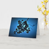 Winter Blau, Karte (Gelbe Blume)