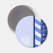 Winter-Blau Magnet (Vorderseite/Rückseite)