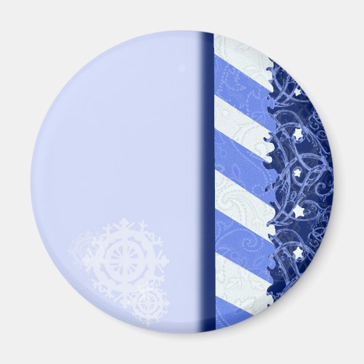 Winter-Blau Magnet (Vorne)