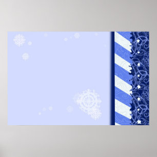 Winter-Blau Poster