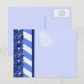 Winter-Blau Postkarte (Vorne/Hinten)