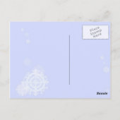 Winter-Blau Postkarte (Rückseite)