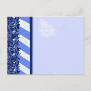 Winter-Blau Postkarte