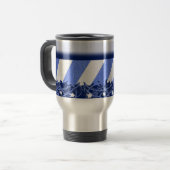 Winter-Blau Reisebecher (Vorderseite Links)
