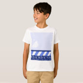 Winter-Blau T-Shirt (Vorne ganz)