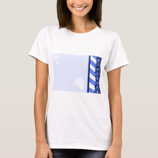 Winter-Blau T-Shirt (Vorderseite)