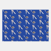 Winter-Blau-Tänzerin Geschenkpapier Set (Vorderseite)