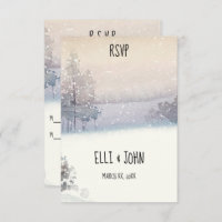 Winter Blau und Weiß Hochzeit