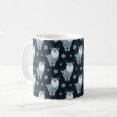 WINTER BLAU & WHITE FERIENWOHNUNG KAFFEETASSE (Vorderseite Links)