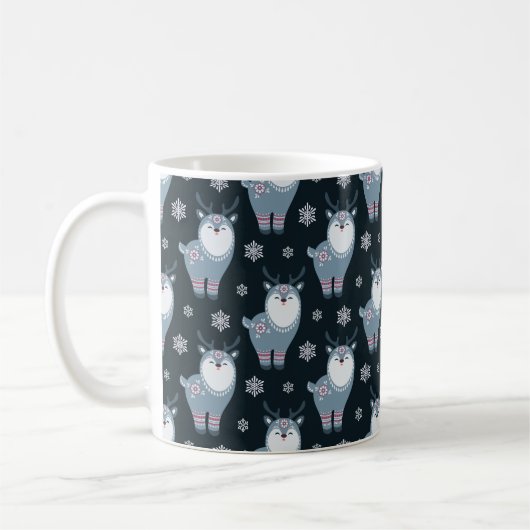 WINTER BLAU & WHITE FERIENWOHNUNG KAFFEETASSE (Links)