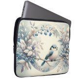Winter Blaubeeren-Kranz Laptopschutzhülle (Vorne Rechts)