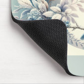Winter Blaubeeren-Kranz Mousepad (Ecke)
