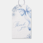 Winter Blaue Eisbär-Gunstanhänger Geschenkanhänger (Rückseite)