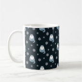 WINTER BLAUE & WHITE HOLIDAY WOLVES KAFFEETASSE (Links)