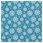 Winter-blaues Schneeflocke-Muster Stoff (Muster)
