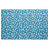 Winter-blaues Schneeflocke-Muster Stoff (Fat Quarter (45,7 x 55,9 cm))