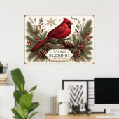 Winter Blessings Poster (Heimbüro)