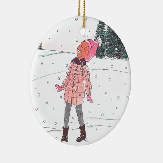 Winter  Bliss Keramik Ornament (Rechts)