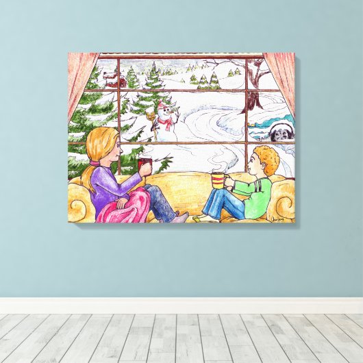 Winter Bliss Leinwanddruck (Insitu (Holzboden))