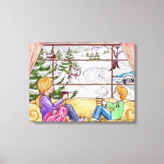 Winter Bliss Leinwanddruck (Vorderseite)