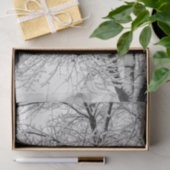 Winter Blizzard Storm Schneebaum Naturfotografie Seidenpapier (Geschenk)