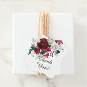 Winter Bloom Floral Brautparty Gefallen Geschenkanhänger (Beispiel)