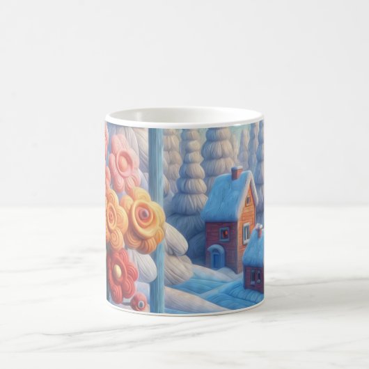 Winter Bloom Window Kaffeetasse (Mittel)