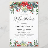 Winter Blooms Blumenschmuck Einladung (Vorderseite)