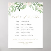 Winter Blooms Garland Hochzeitserie Poster (Vorne)