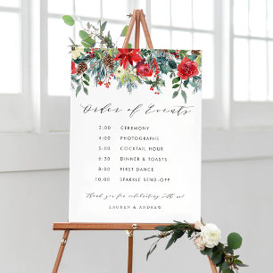 Winter Blooms Garland Hochzeitserie Poster