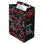 Winter Blooms Geschenktasche Mittlere Geschenktüte (Vorderseite Schrägansicht)