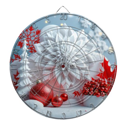 Winter Blossom Composition Dartscheibe (vorne)