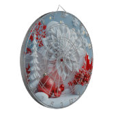 Winter Blossom Composition Dartscheibe (Vorderseite Links)