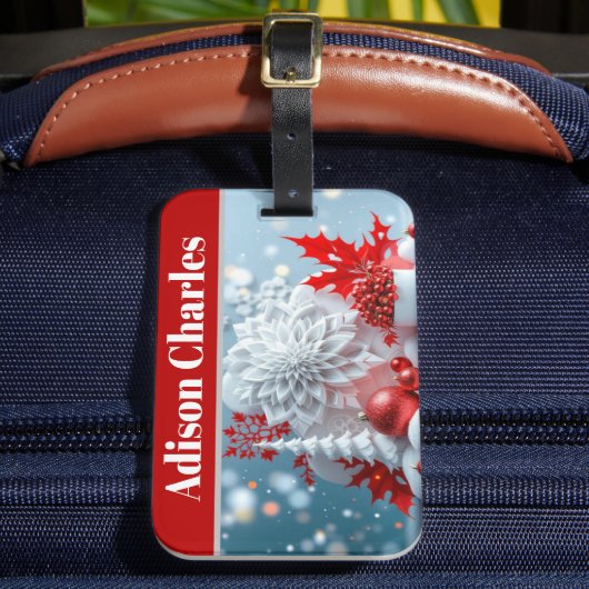 Winter Blossom Composition Gepäckanhänger (Vorderseite Insitu 2)