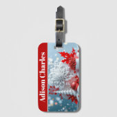 Winter Blossom Composition Gepäckanhänger (Vorderseite Vertikal)