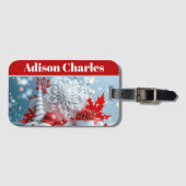 Winter Blossom Composition Gepäckanhänger (Vorderseite (Horizontal))