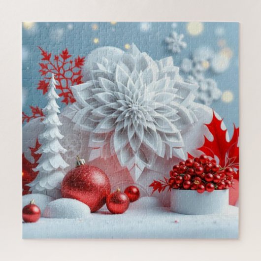 Winter Blossom Composition Puzzle (Vertikal)