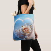 Winter Blossom Herz Tasche (Von Nahem)
