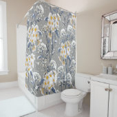 Winter Blossom: zartes Blumenmuster Duschvorhang (Beispiel)