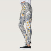 Winter Blossom: zartes Blumenmuster Leggings (Links)