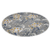 Winter Blossom: zartes Blumenmuster Schneidebrett (Ecke)