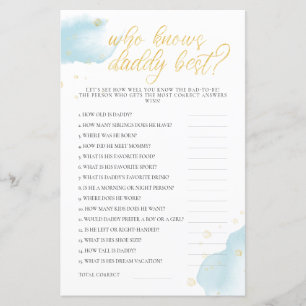 Winter Blue Baby Duwer Game, das Daddy Best kennt