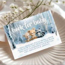 Winter Blue Baby Shower Baby Shower Book Request