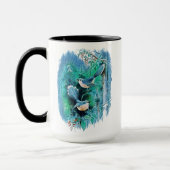 Winter Blue Birds Malerei Tasse (Links)