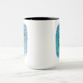 Winter Blue Birds Malerei Tasse (Zentrum)