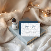 Winter Blue Books for Baby Showroom Begleitkarte