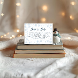 Winter Blue Books for Baby Showroom Begleitkarte