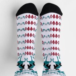 Winter Blue Christmas Ornaments Ristorante La Lanc Socken