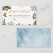 Winter Blue Cookie Baby Duschdusche Windelwanne Begleitkarte (Vorne/Hinten)